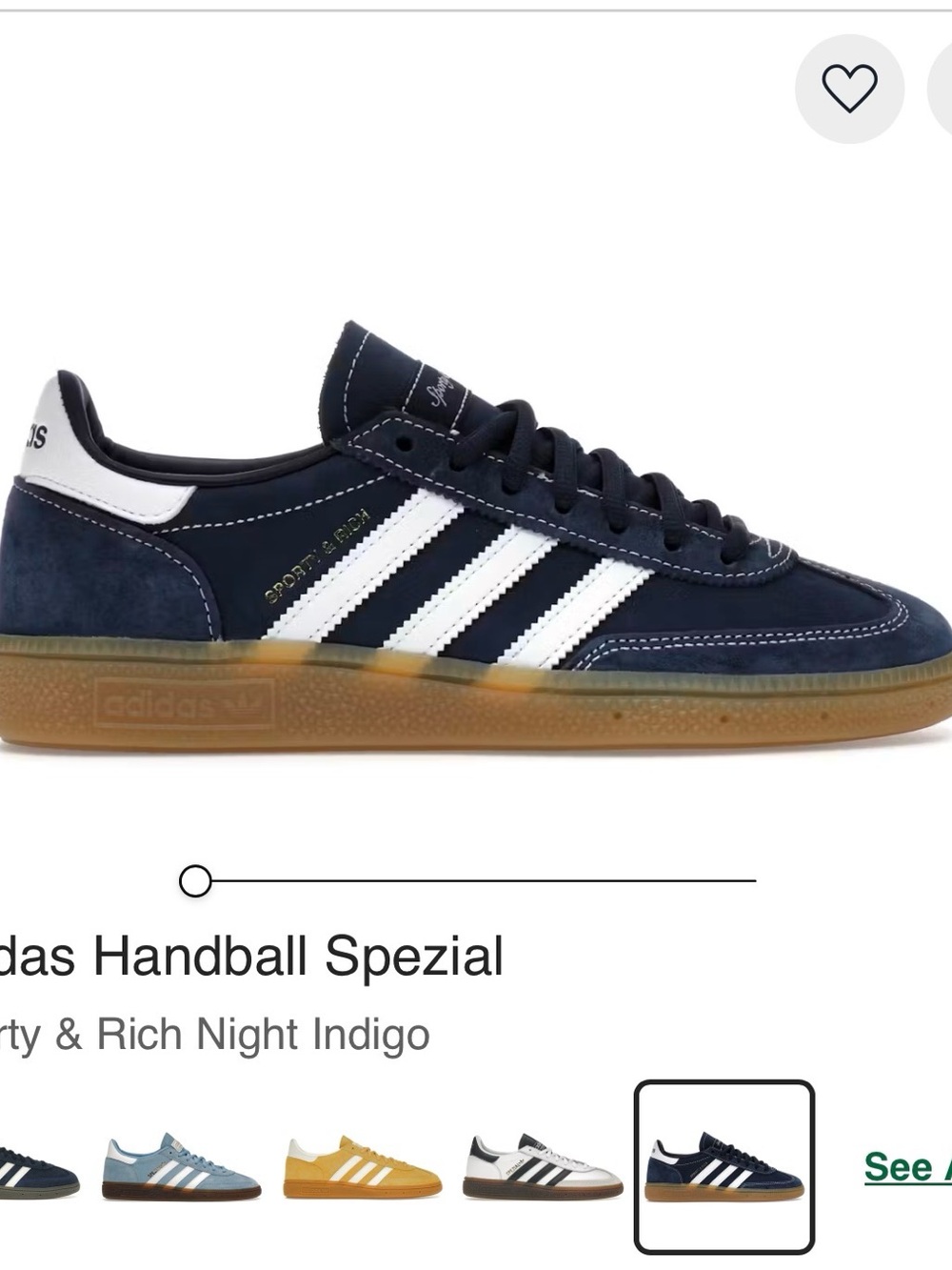 adidas Handball Spezial Night Indigo with White Stripes